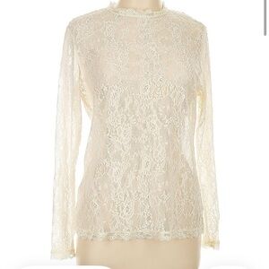 Elegant Lace Long Sleeve Top